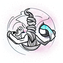 libra and Taurus  tattoo design idea