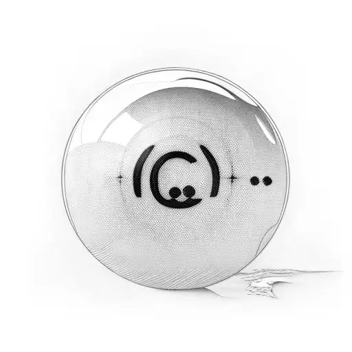 8 Ball tattoo design idea