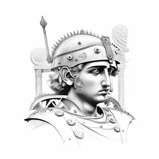 Alexander the Great tattoo design idea