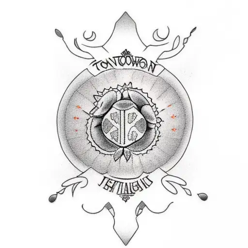 Tongan flower turtle kiwi  tattoo design idea