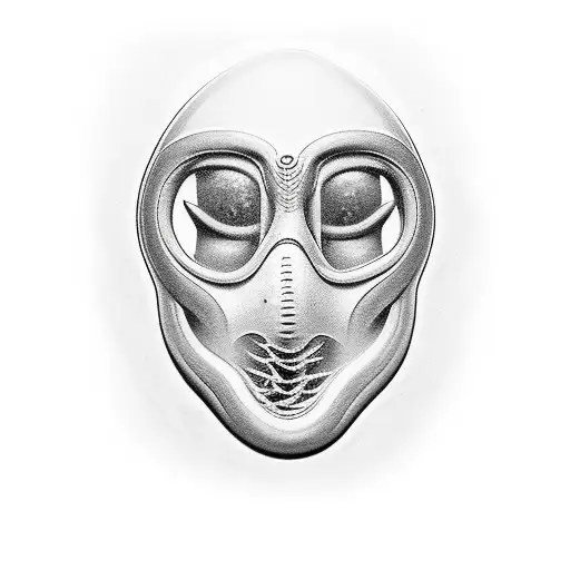 Underwater mask tattoo design idea