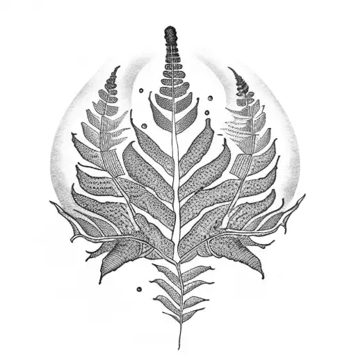 Fern Tree tattoo design idea