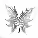 Fern Tree tattoo design idea