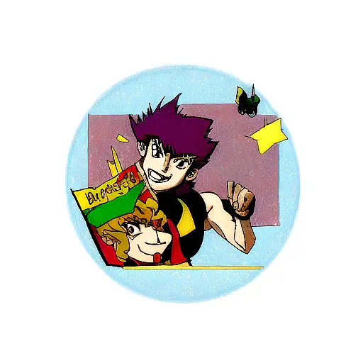 cowboy bebop anime tattoo design idea