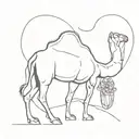 camel wrist tattoo tattoo design idea