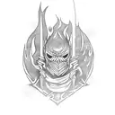 dark souls bonfire tattoo design idea