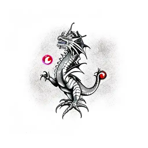 Dragon Bite Mark tattoo design idea