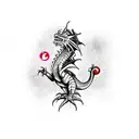 Dragon Bite Mark tattoo design idea