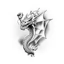 Dragon Bite Mark tattoo design idea