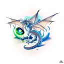 Dragon Bite Mark tattoo design idea