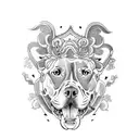 Pitbull tattoo design idea