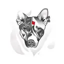 Pitbull tattoo design idea