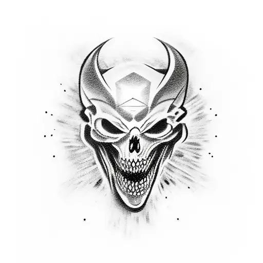 ghost call of duty tattoo design idea