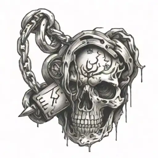 shackled to my emotions tattoo design idea