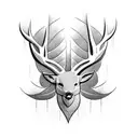 buck tattoo design idea