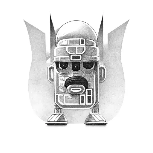 Luigi with Optimus Prime body full body tattoo design idea