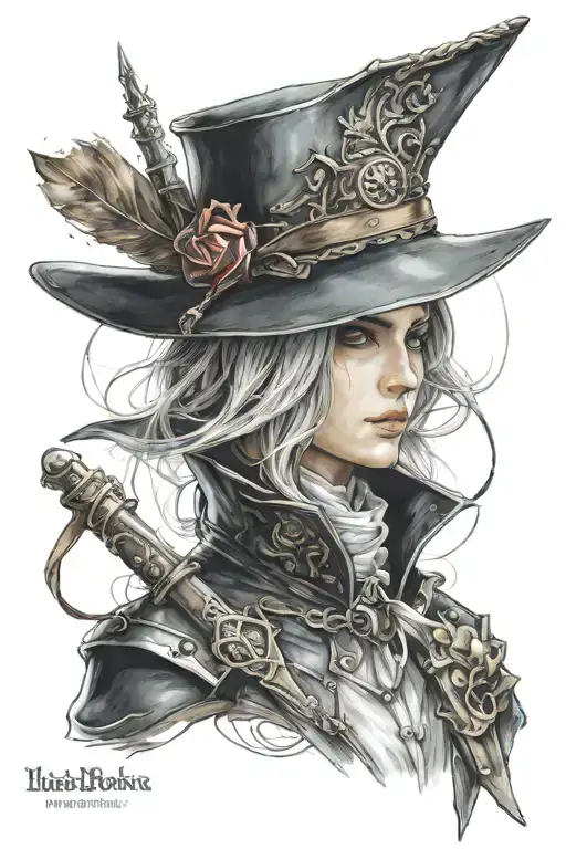 lady maria bloodborne tattoo tattoo design idea