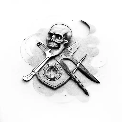 barber tattoo design idea