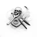 barber tattoo design idea