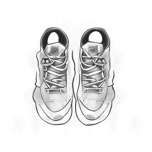 A pair of crossed football boots with a banner that reads "For the Love of the Game." tattoo design idea