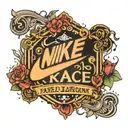 Nike Clearance sign tattoo design idea