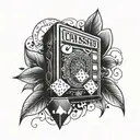 Casino tattoo design idea