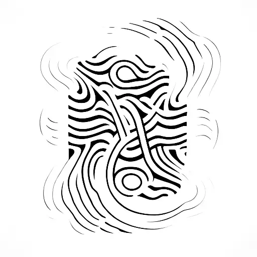 audio waves tattoo design idea