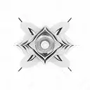 audio waves tattoo design idea