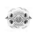 audio waves tattoo design idea