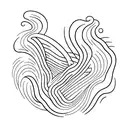 audio waves tattoo design idea