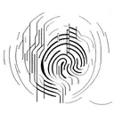 audio waves tattoo design idea