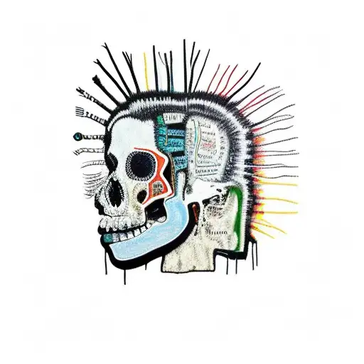 basquiat Untitled» (1982) «Scull» (1981) tattoo design idea