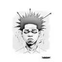 manga basquiat obras tattoo design idea