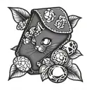 pebbles in wallet tattoo design idea