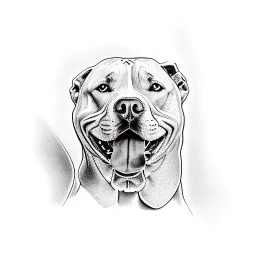 pitbull and wippit dog tattoo design idea