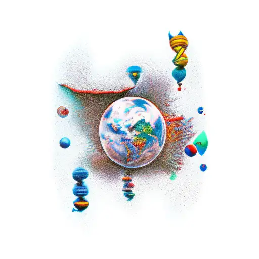 gravity tattoo design idea