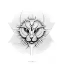 Ankh with clouds tattoo design idea