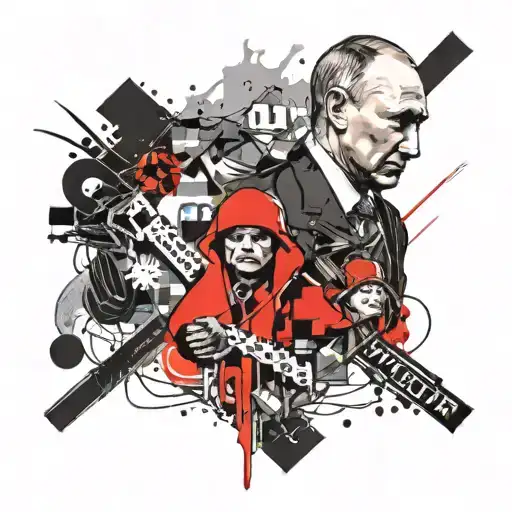 Putin is an awesome host  tattoo design idea
