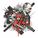 Putin is an awesome host  tattoo design idea