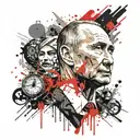 Putin is an awesome host  tattoo design idea