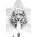 sirius black's magic wand tattoo design idea