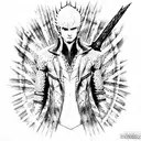 Devil May Cry 5 Vergil tattoo design idea