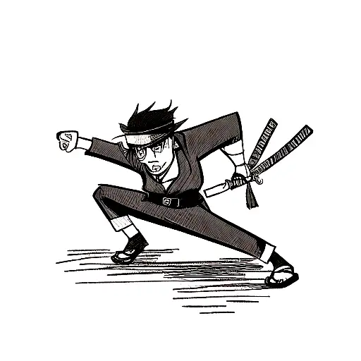 gangster samurai  tattoo design idea