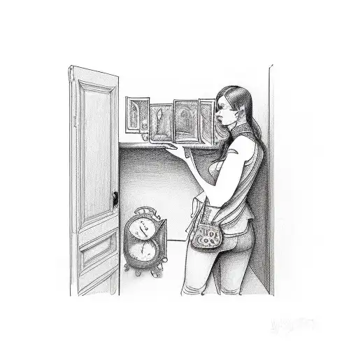 Wednesday morning at five o'clock closing bedroom door Leaving note  tattoo design idea