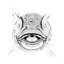 alien,nazca lines  tattoo design idea