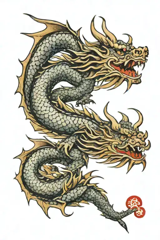 dragon spine tattoo tattoo design idea