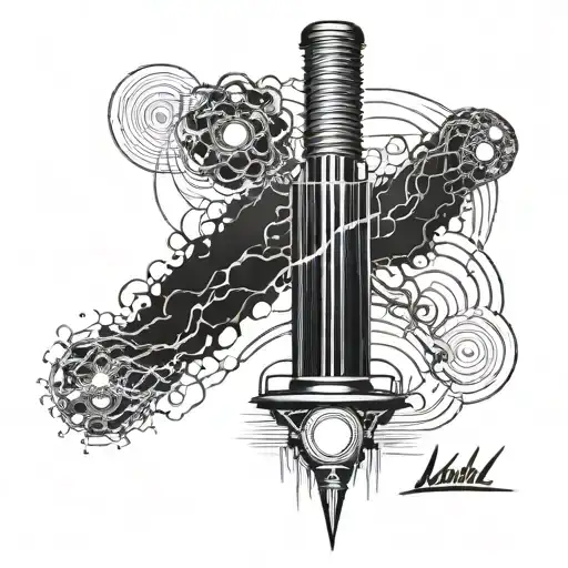 nikola tesla coil I would like discharge tattoo design idea