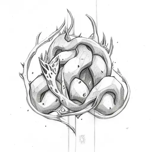 zyra league of legends thorns tattoo design idea