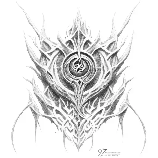 zyra league of legends thorns tattoo design idea