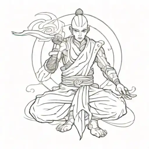 Acatar the last air bender  tattoo design idea